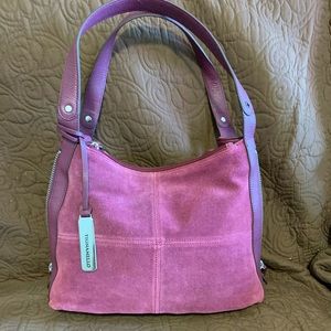 EUC TIGNANELLO SUEDE SHOULDER BAG 13x10